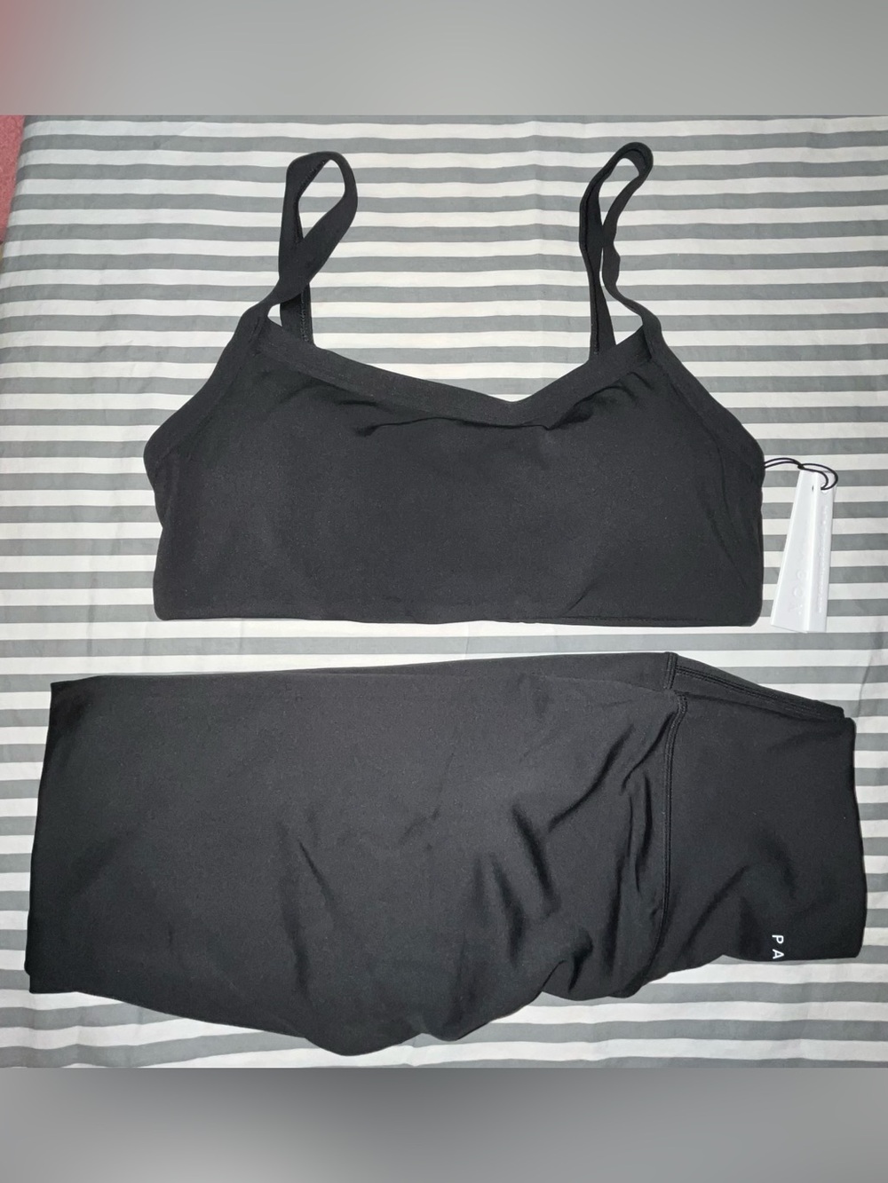Paragon Fitwear Reluna Sculptseam Plus Legging + Multifit Bra in Black Size M